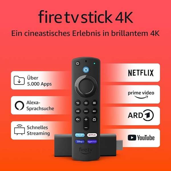 amazon fire tv stick 4k, 4k-streaming, tv-steuerung, smart-home-funktion