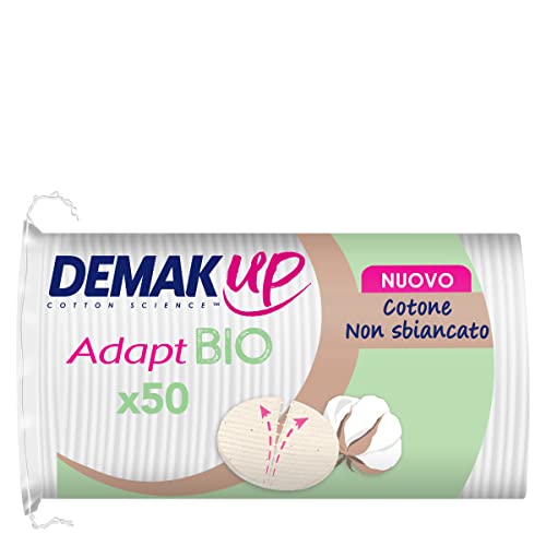 demak'up bio wattepads 100% natürliche ungebleichte baumwolle 50 stück gots zertifiziert