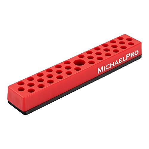 bithalter magnetisch 36-teilig von michaelpro - bit set organizer rot