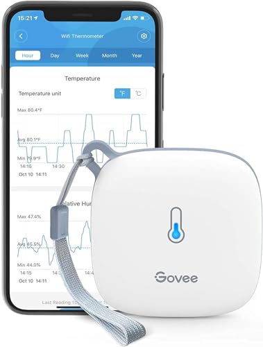 govee WLAN thermo hygrometer innen, wifi thermometer mit 50m reichweite