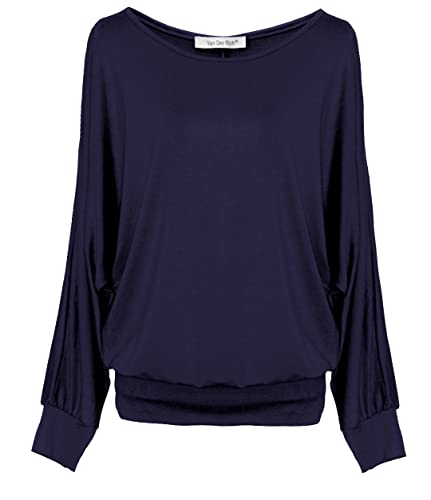 oversize t-shirt damen mit fledermausärmeln - van der rich