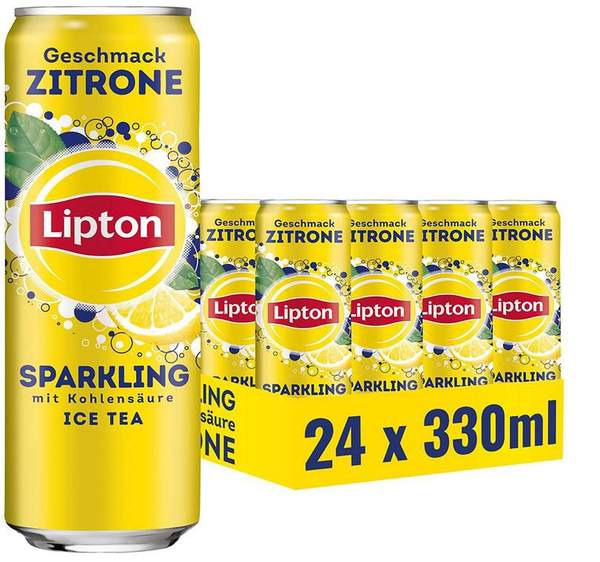 lipton ice tea sparkling zitrone 24 x 0,33l ab 15 euro statt 23 euro