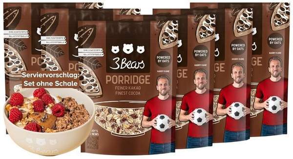 3bears porridge feiner kakao 6er pack 400g für 25,24 statt 30