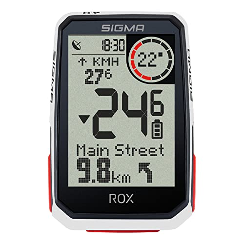 sigma sigma sigma rox 4.0 hr set fahrradcomputer weiß einheitsgröße