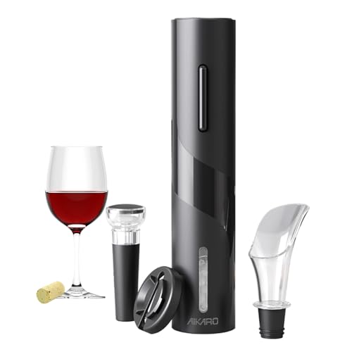 Produktbild: aikaro elektrischer korkenzieher weinöffner automatischer flaschenöffner set