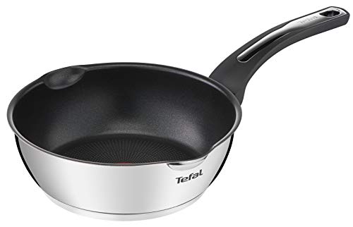 tefal emotion tiefenpfanne edelstahl 22 cm antihaftbeschichtung induktion schwarz