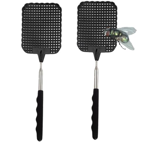 insektenklatsche 2er set 75 cm teleskop fliegenklatsche fliegenfänger insektenfänger prime