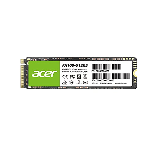 acer 512 gb ssd interne festplatte m.2 2280 3200 mb/s lesen 2200 mb/s schreiben