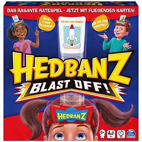 Hedbanz Blast Off von Spin Master Games, Familien-Ratespiel für 2 Teams ab 6 Jahren