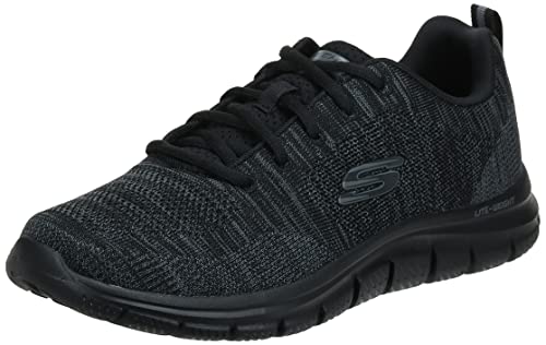 skechers front runner in navy, knit gray trim, größe 39 bis 47, prime