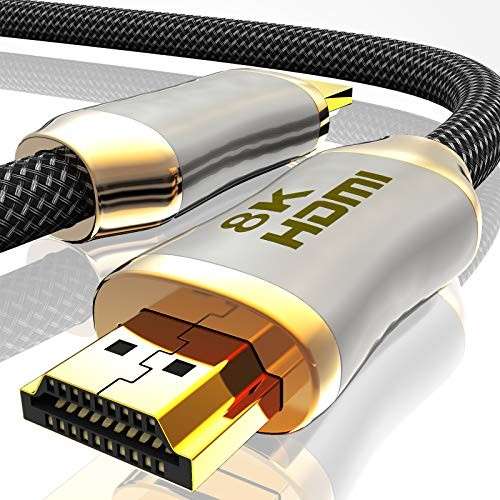 BHW 8K HDMI 2.1 Kabel, 8K 60Hz, 4K 120Hz, HDCP, Dolby Vision, für PS4/PS5/Xbox, 1.5m
