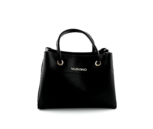 valentino alexia shopping bag schwarz, stylische tasche für damen