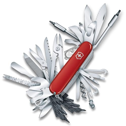 Victorinox Swiss Champ XXL Taschenmesser 91 mm rot, 73 Funktionen, Wellenschliff