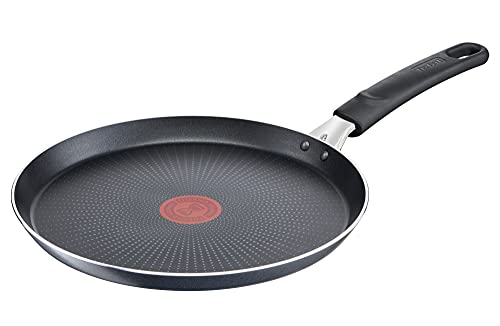 Tefal crpe-pfanne 25 cm aus aluminium schwarz geeignet für elektroherd