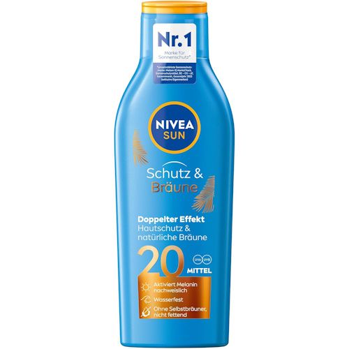 NIVEA SUN Sonnencreme Schutz und Bräune 2x ab 12,51 Euro (statt 20 Euro)