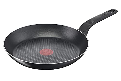 tefal frying pan 32 cm, antihaftbeschichtung, tief, stabil, leicht zu reinigen, schwarz