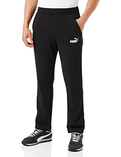 puma herren bukser ess logo trousers schwarz, größe m eu