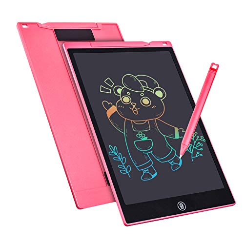 seruw lcd schreibtafel 12 zoll zeichentablet für kinder 3-12 jahre rosa