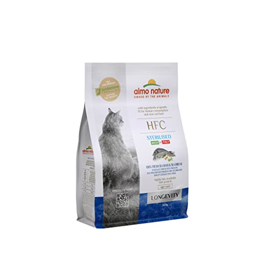 almo nature hfc katzenfutter sterilisiert mit wolfsbarsch und goldbrasse, 300 g