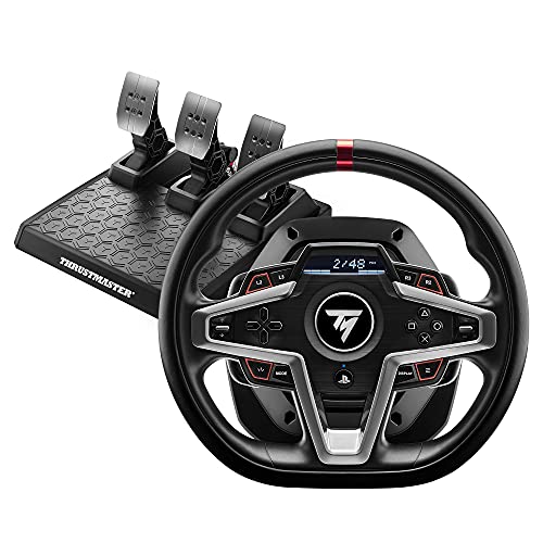 thrustmaster t248 racing wheel mit force feedback und pedalset für ps5, ps4, pc