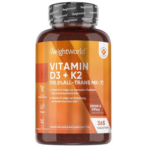 vitamin d3 k2 2000 iu 400 tabletten vegan lichen 75mcg mk-7 weightwork ld