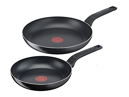 tefal bratpfannen-set easy cook & clean 24/28 cm, antihaftbeschichtet