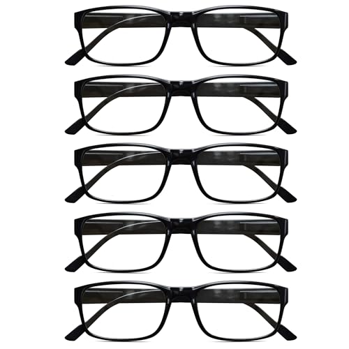 gaoye lesebrillen herren damen 5er pack mit blaulichtfilter lesehilfe