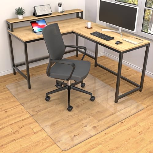 leapyouth bürostuhl matte für hartböden 91,4 x 121,9 cm transparent rollstuhl bodenschutz