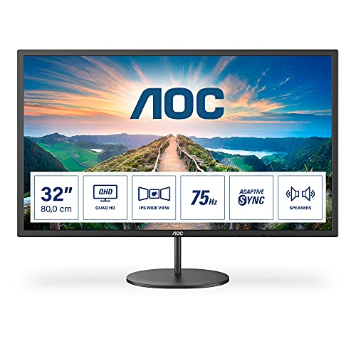 aoc q32v4 32 zoll qhd monitor 2560 x 1440 adaptive sync 75 hz