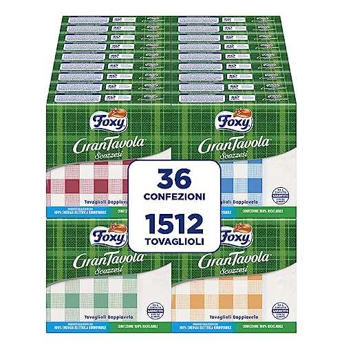 Produktbild: servietten foxy schottische grantavola 36 packungen 32 x 32,5 cm 100% erneuerbar