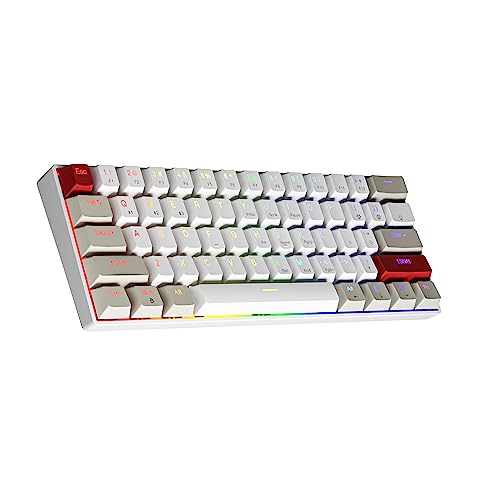 newmen gm610 gaming tastatur kabellos 60 mechanisch bluetooth 61 tasten rgb tkl braun schalter