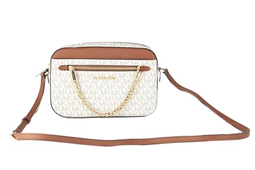 michael kors umhängetasche jet set saffiano-leder vanille small