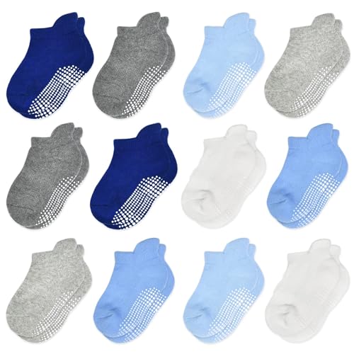 HYCLES rutschfeste stoppersocken kinder 12 paar ABS für 0-7 jahre mädchen jungen