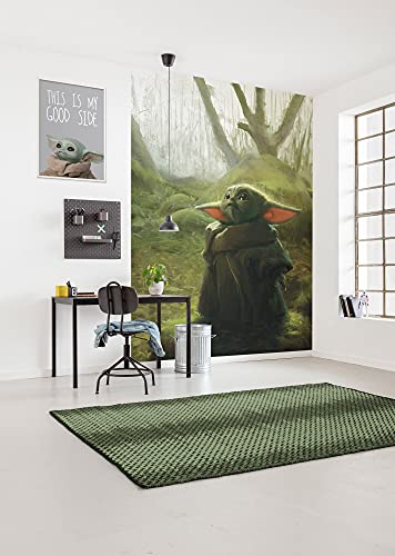 komar star wars mandalorian grogu foto vlies tapete 200 x 280 cm kinderzimmer