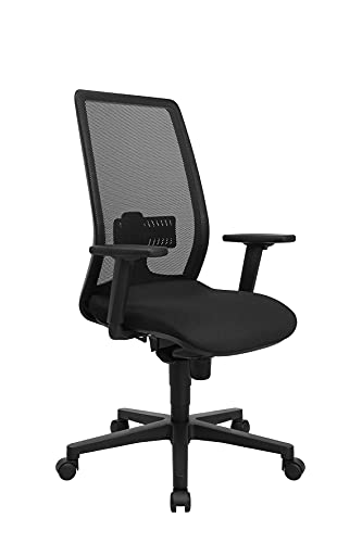 bürostuhl topstar t240 schwarz mit höhenverstellbaren armlehnen