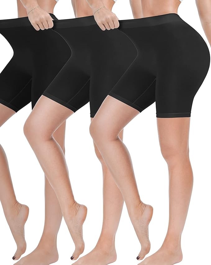 Produktbild: Damen Radlerhose Shorts 3er Pack Höhentaille Unterwäsche für Yoga Fitness Kleider