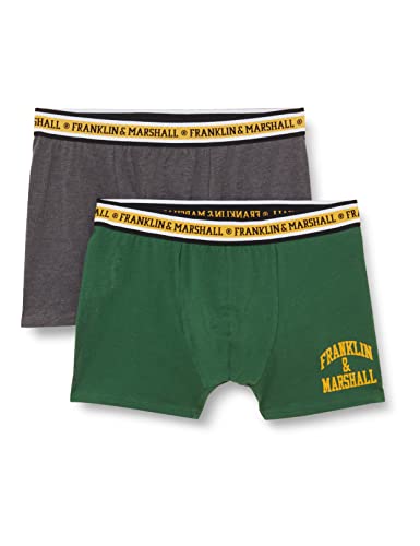 franklin & marshall boxer d grün/grau/weiß/gold m