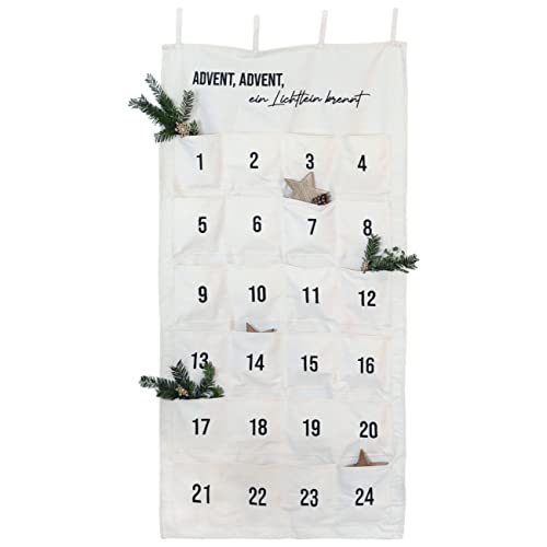 papierdrachen adventskalender 2024 stoff zum befüllen, hochwertig bestickt, dekorierbar, wiederverwendbar