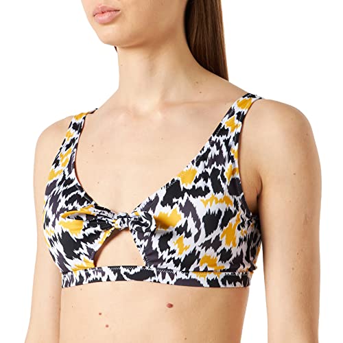 sloggi shore Damen Fancy Guppy Top Bikini Oberteil, Braun - Dunkle Kombination, Größe XL