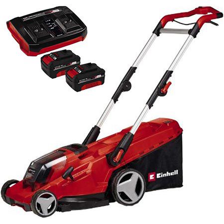 einhell ge-cm 36/41 li akku-rasenmäher set mit akkus für 292,99  statt 326 