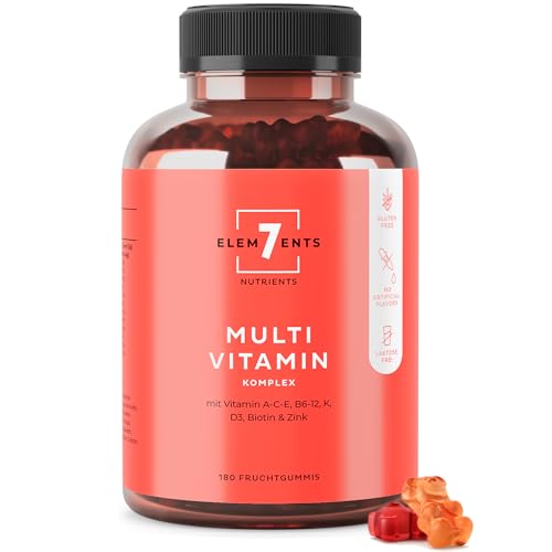 Produktbild: multivitamin gummies mit vitamin a b6 c d e biotin niacin folat, gummibärchen ohne zusätze