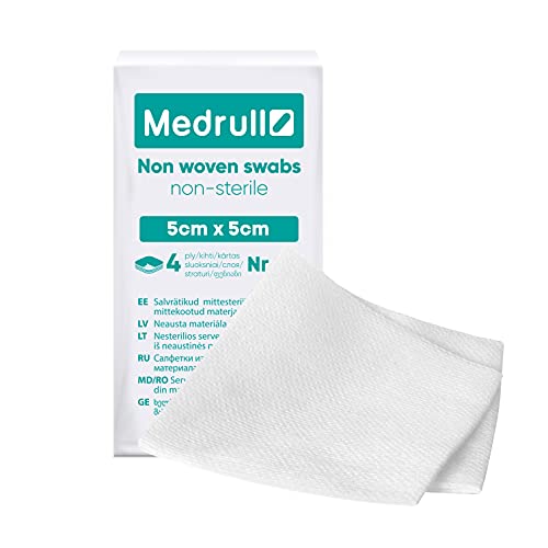 medrull unsterile absorbierende verbandmaterialien 4-ply 5 x 5 cm pack 100