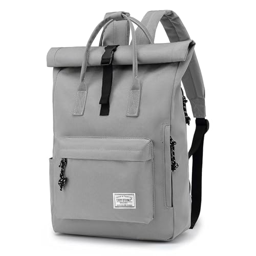 Produktbild: TANTOMI Laptop Rucksack 15,6 Zoll wasserdicht, Rolltop Rucksack für Schule, Freizeit