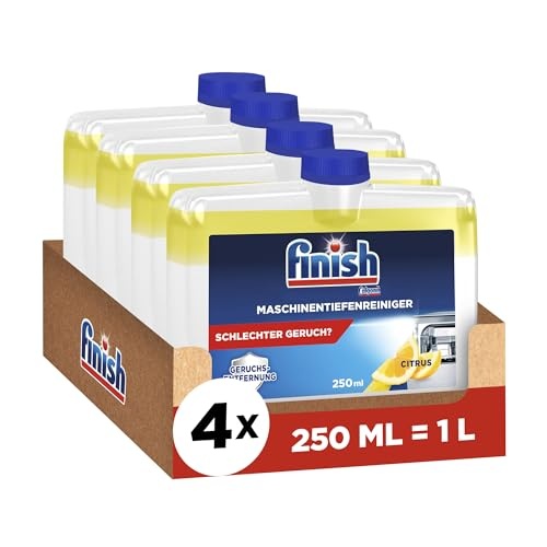 Finish Maschinentiefenreiniger citrus, maschinenreiniger gegen kalk und fett, 4 x 250 ml