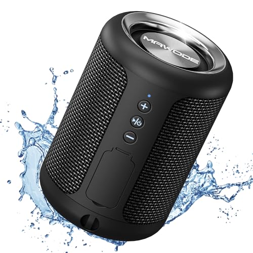 Bluetooth Lautsprecher mawoDe T10, wasserdicht, tragbar, 8 Std. Wiedergabe, mini, schwarz