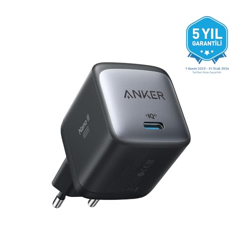 anker nano ii 65w usb-c ladegerät für schnelles laden, kompakt und leicht