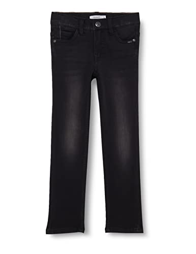 NAME IT Nkmtheo Xslim Jeans Jungen, Black Denim, 134 EU