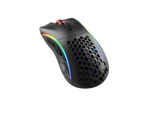 glorious gaming model d wireless mouse, ergonomisch, 6 tasten, mattschwarz