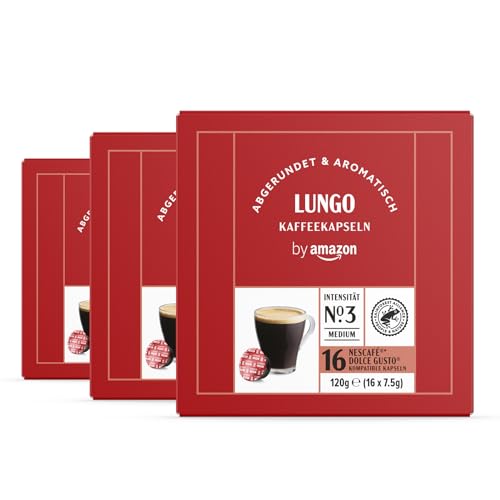 coffee lungo 48 kapseln von by Amazon, mittelröstung, kompatibel mit dolce gusto