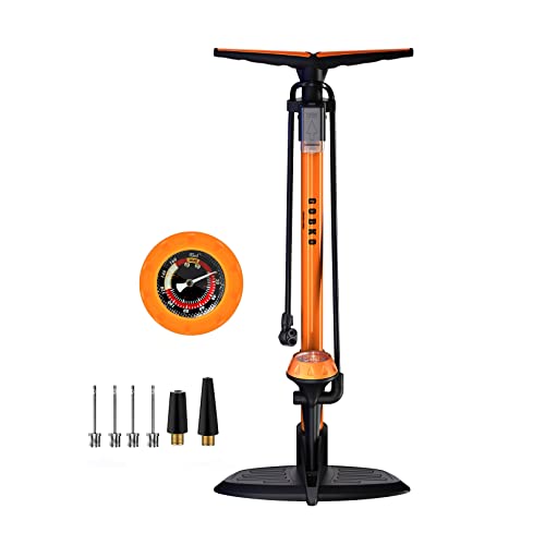 gobko fahrradpumpe luftpumpe für französische ventile mit manometer 160 psi 11 bar